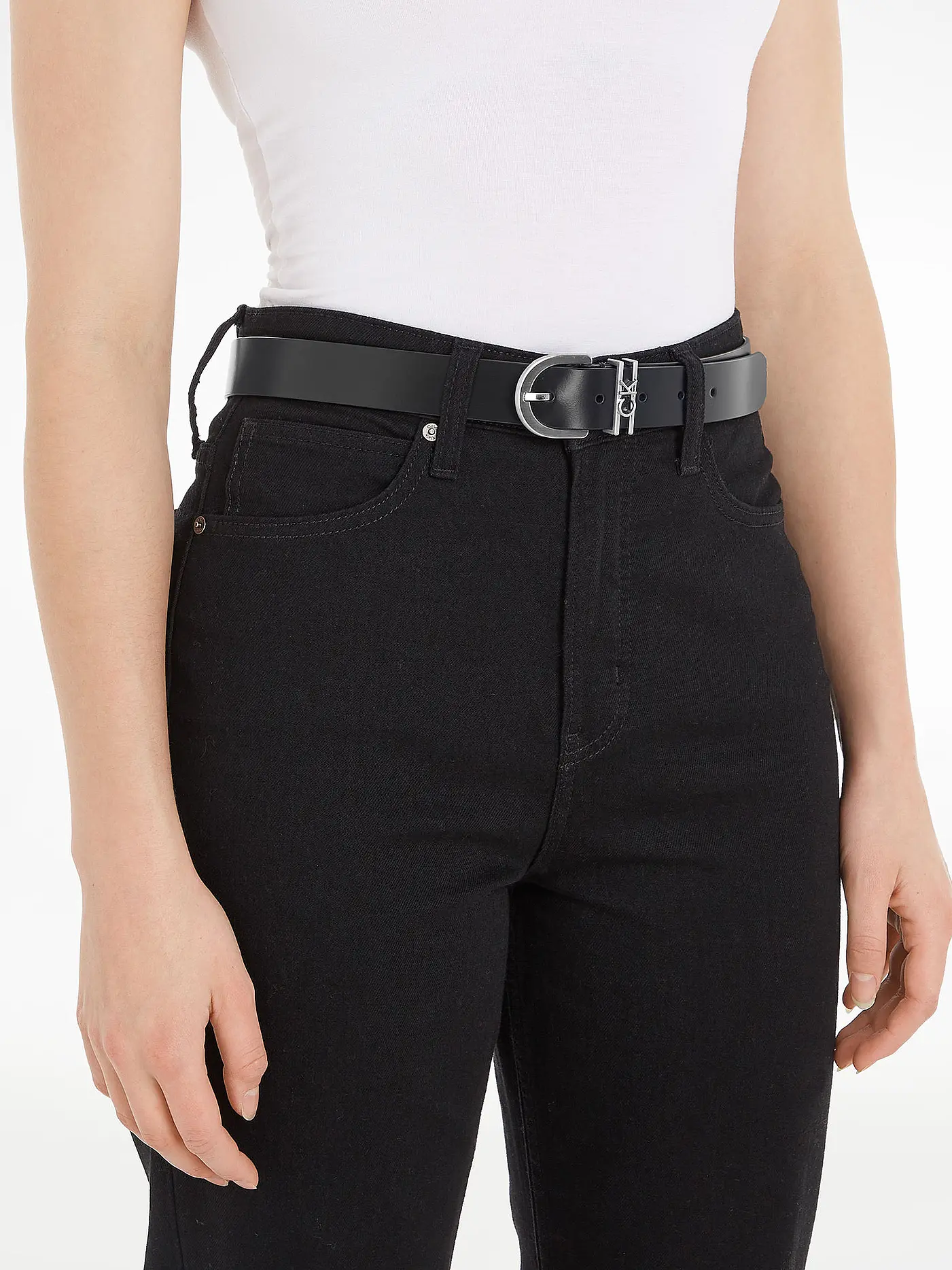 CALVIN KLEIN | Ledergürtel | schwarz